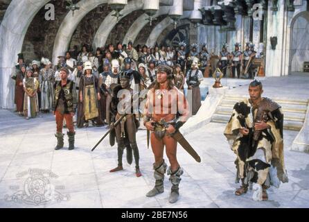 CONAN THE DESTROYER 1984 Universal Pictures film con Arnold Schwarzenegger Foto Stock