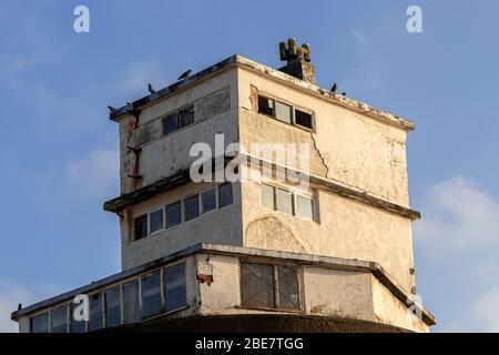 Fort Perch Rock torre d'angolo, fortificazione della difesa costiera, New Brighton, Wirral. Foto Stock