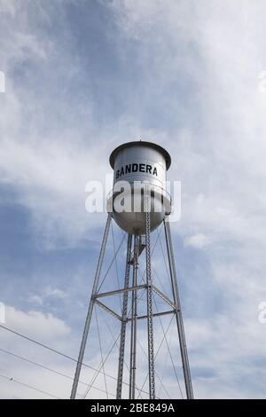 bandera afferma di essere la capitale del cowboy del texas nella regione collinare del texas Foto Stock