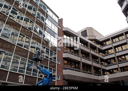 Architettura anni '70 1 e 2, Stephen St, Fitzrovia, Londra W1T 1LN, ORMS Foto Stock