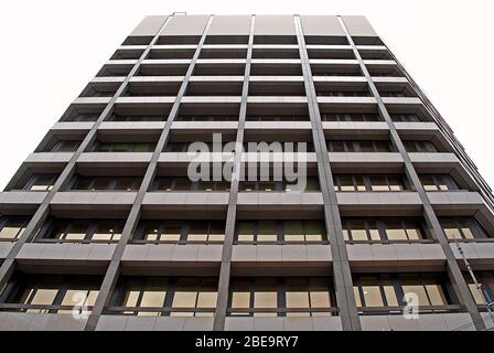 Architettura anni '70 1 e 2, Stephen St, Fitzrovia, Londra W1T 1LN, ORMS Foto Stock