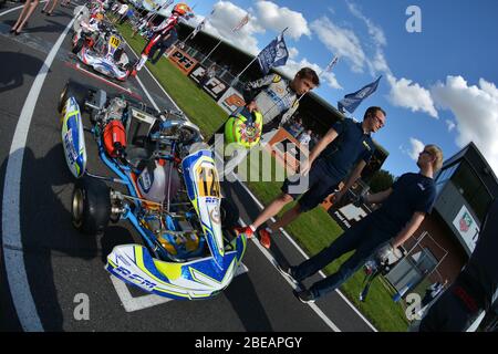 Carriera di Lando Norris nel karting Foto Stock