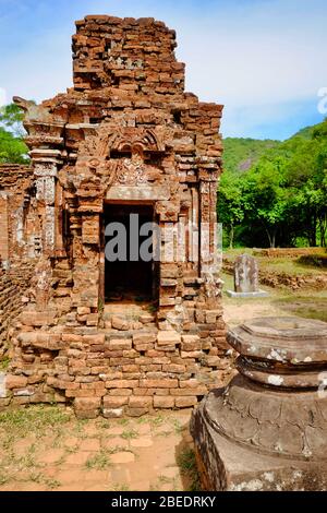 Sito del tempio di My Son Cham, distretto di Duy Xuyen, provincia di Quang Nam, Vietnam Foto Stock