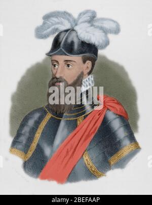 Francisco Pizarro. Foto Stock