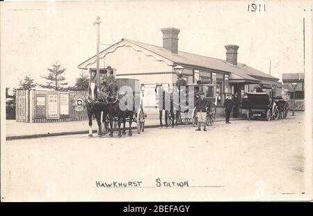 Stazione ferroviaria di Hawkhurst. Foto Stock