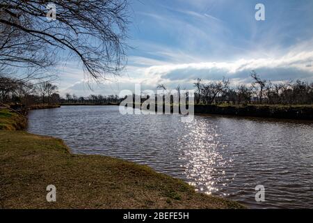 Rio Areco, San Antonio de Areco, Buenos Aires, Argentina Foto Stock