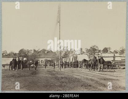 Sede decimo Esercito, Hatcher's Farm, dicembre, 1864 Foto Stock