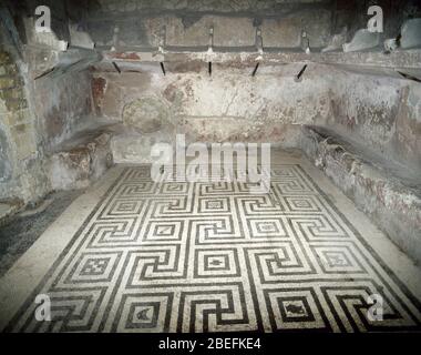 Bagni urbani. Le Termae centrali. Foto Stock