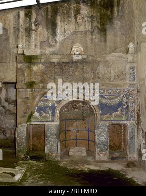 Casa di Nettuno e Amfitrite. Foto Stock