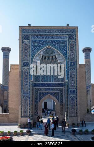 Mausoleo Gur-Emir, Samarkand, Uzbekistan Foto Stock