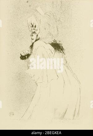 Henri de Toulouse-Lautrec Miss May Belfort saluant Litho. Foto Stock