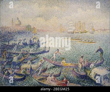 Henri Edmond Cross - Regata a Venezia Foto Stock