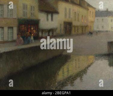 Henri le Sidaner (Francia, 1862-1939) «le miroir». Foto Stock