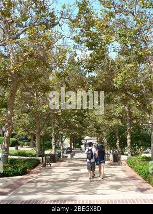 Los Angeles, 21 AGOSTO 2009 - Vista esterna dell'UCLA Foto Stock