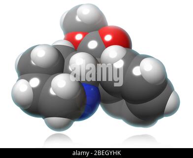 Modello molecolare metilfenidato Foto Stock