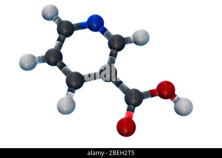 Vitamina B3, modello molecolare Foto Stock