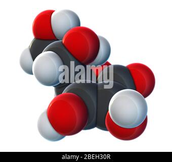 Vitamina C, modello molecolare Foto Stock