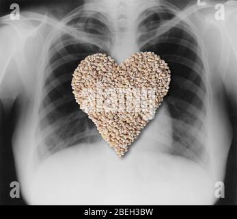 Cuore sano alimentare Foto Stock