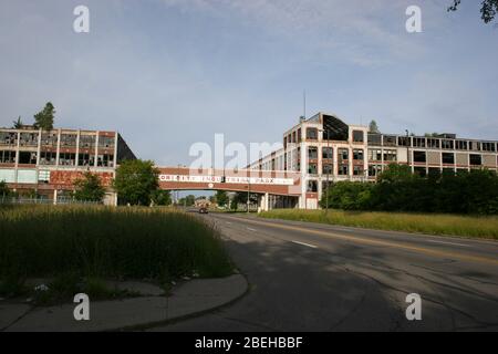 Abbandonata Packard Plant, East Side, E. Grand Blvd, Detroit, Michigan, USA, 2006, di Dembinsky Photo Assoc Foto Stock