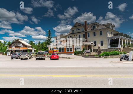 Burleigh Falls Lovesick Lake Dam Selwyn Ontario Canada in estate Foto Stock