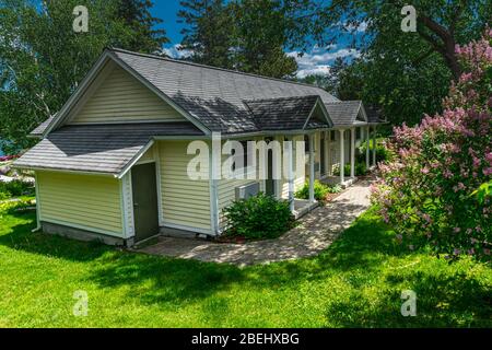 Burleigh Falls Lovesick Lake Dam Selwyn Ontario Canada in estate Foto Stock