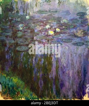 Water Lilies 1916-1919 di Claude Monet.(1840-1926) Oscar-Claude Monet Foto Stock