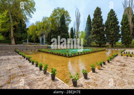 Shazdeh Mahan Garden O Prince`S Garden, Mahan, Kerman Province, Iran Foto Stock