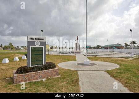 1823 Monumento a Georgetown Guyana, Sud America Foto Stock