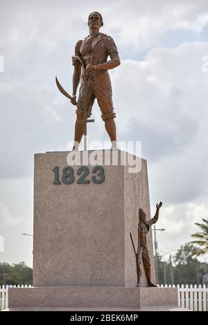 1823 Monumento a Georgetown Guyana, Sud America Foto Stock