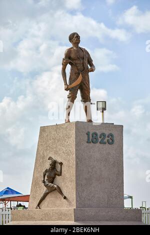 1823 Monumento a Georgetown Guyana, Sud America Foto Stock