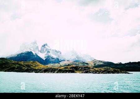 Tempo libero sulla costa della Patagonia Foto Stock