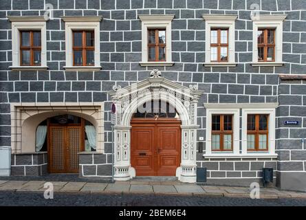 Casa rinascimentale in Peterstraße 7, Goerlitz, Sassonia, Germania Foto Stock