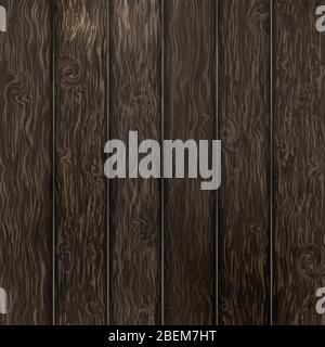 Texture di legno, vettoriale EPS10 illustrazione. Naturale in legno scuro dello sfondo. Illustrazione Vettoriale