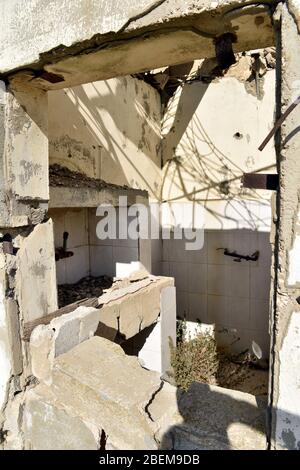 All'interno del centro di detenzione di Khiam, Khiam, Libano meridionale. Foto Stock