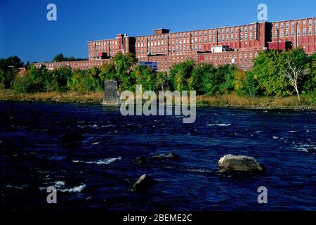 Fiume Merrimack, Manchester, New Hampshire Foto Stock