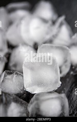 Ancora la vita di un mucchio di cubetti di ghiaccio Foto Stock