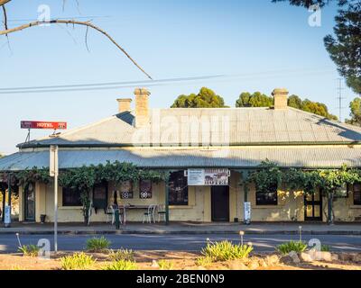 Farrell Flat Hotel (precedentemente The Hanson Arms), Australia Meridionale. Foto Stock