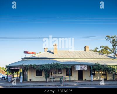 Farrell Flat Hotel (precedentemente The Hanson Arms), Australia Meridionale. Foto Stock