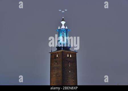 Il municipio di Stoccolma si trova a Kungsholmen nel centro di Stoccolma. Qui c'è l'amministrazione della città di Stoccolma, ma ha anche la bella sala delle feste Blue Hall Foto Stock