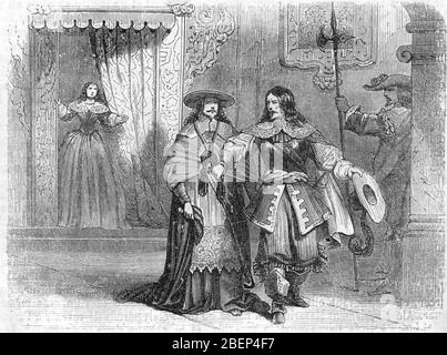 Arrestation de Jean-Francois Paul de Gondi, cardinal de Retz (1613-1679) le 16 decembre 1652 (Jean Francois Paul de Gondi cardinal de retz essendo arres Foto Stock