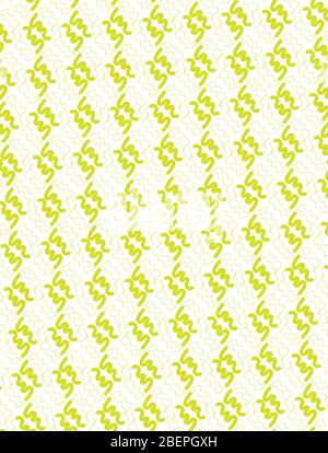 Sfondo astratto motivo bianco-giallo con linee curve Illustrazione Vettoriale