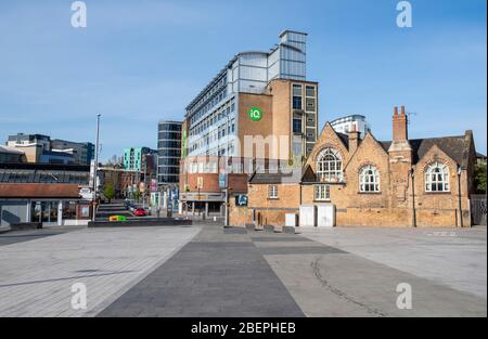 Sneinton mercato, catturato durante il blocco di Coronavirus aprile 2020, Nottingham City Nottinghamshire Inghilterra Regno Unito Foto Stock