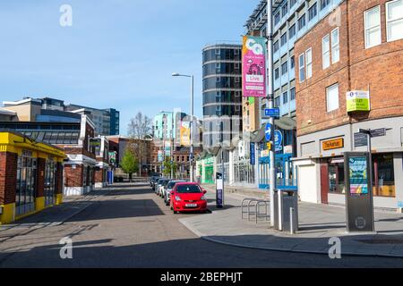 Gedling Street Sneinton Market, catturato durante la chiusura di Coronavirus aprile 2020, Nottingham City Nottinghamshire Inghilterra Regno Unito Foto Stock