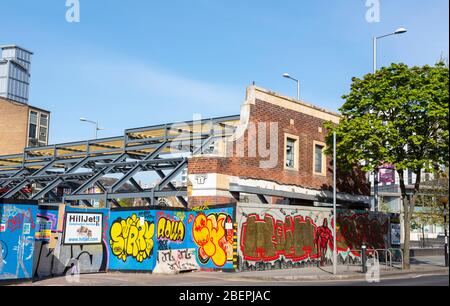 Sneinton mercato, catturato durante il blocco di Coronavirus aprile 2020, Nottingham City Nottinghamshire Inghilterra Regno Unito Foto Stock