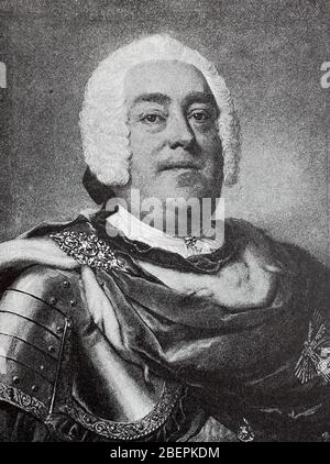 Friedrich August II, Principe Friedrich August Albert Maria Clemens Joseph Vincenz Aloys Nepomuk Johann Baptista Nikolaus Raphael Peter Xaver Franz de Paula Venantius Felix von Sachse, 18 maggio 1797 -9 agosto 1854, Dalla casa degli Albertini Wettins fu il terzo re di Sassonia dal 1836 fino alla sua morte / Friedrich August II, Prinz Friedrich August Albert Maria Clemens Joseph Vincenz Aloys Nepomuk Johann Baptista Nikolaus Raphael Peter Xaver Franz de Paula Venantius Felix von Sachse, 18. Maggio 1797 -9. Agosto 1854, aus dem Haus der albertinischen Wettiner war von 1836 bis zu seinem Tode drit Foto Stock