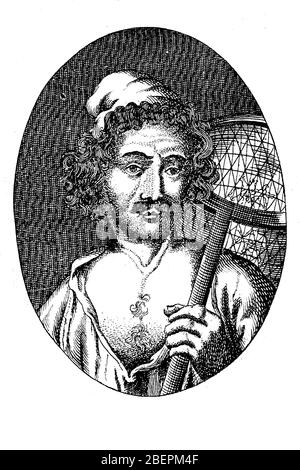 Masaniello, Tommaso Aniello d'Amalfi, 29 giugno 1620 – 16 luglio 1647, è stato il principale leader di una rivolta popolare a Napoli nel 1647 / Masaniello, Tommaso Aniello d'Amalfi, 29. Giugno 1620 - 16. Juli 1647, war der Hauptanführer eines Volksaufstandes in Neapel 1647, Historisch, riproduzione digitale migliorata di un originale del 19 ° secolo / digitale Reproduktion einer Originalvorlage aus dem 19. Jahrhundert Foto Stock