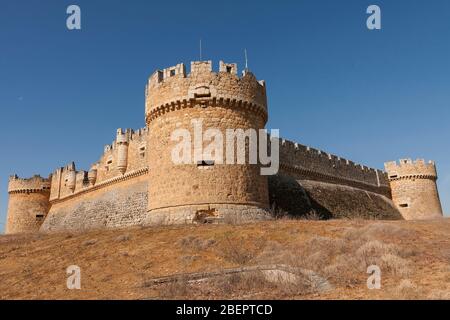 Castello di Grajal de Campos. Costruzione militare del XVI, Spagna Foto Stock