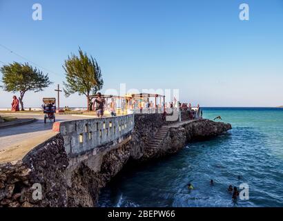 El Malecon, Baracoa, Provincia di Guantanamo, Cuba Foto Stock