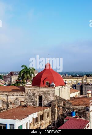 Chiesa di Nuestra Senora De la Merced, vista elevata, Camaguey, Provincia di Camaguey, Cuba Foto Stock