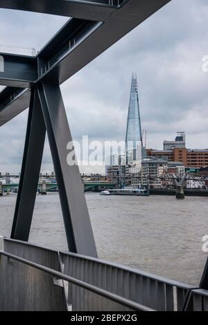 Vista del Shard, London, Regno Unito Foto Stock